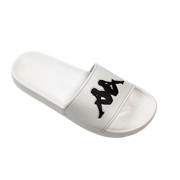 Kappa Unisex Authentic Adam 2 Slides 303GAD0 902 White Premium Lounge NY