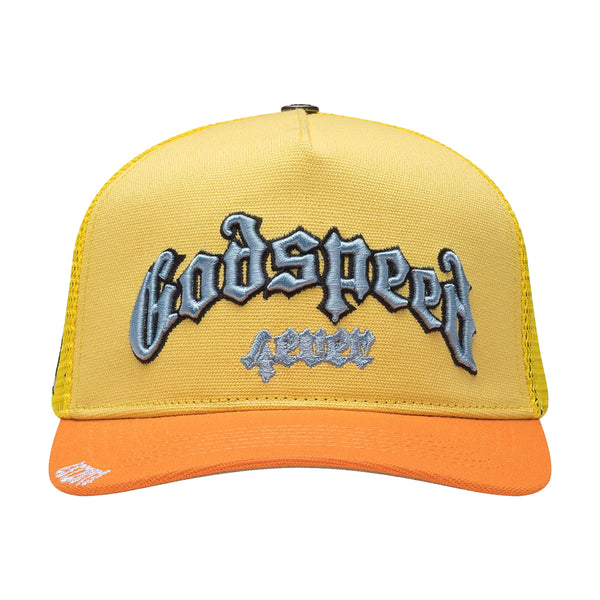Godspeed Unisex Forever Trucker Hat Yellow/Orange– Premium Lounge NY