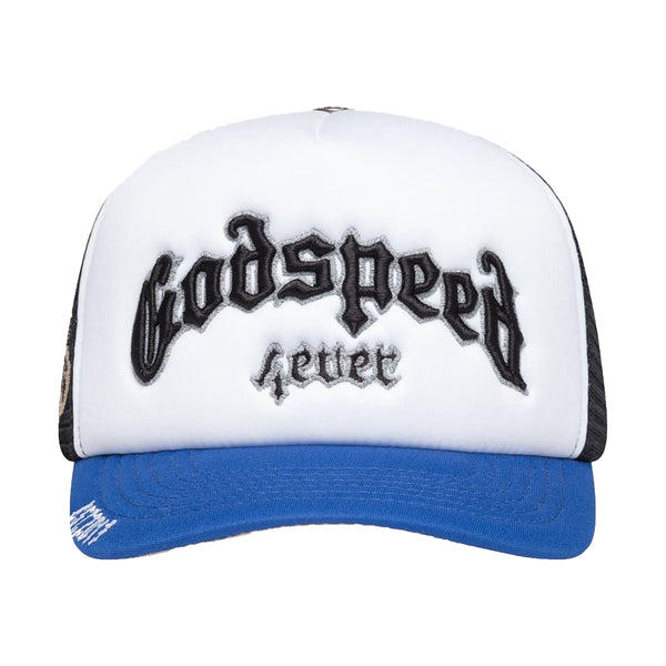 Godspeed Unisex Forever Foam Trucker Hat Black/Royal Blue– Premium