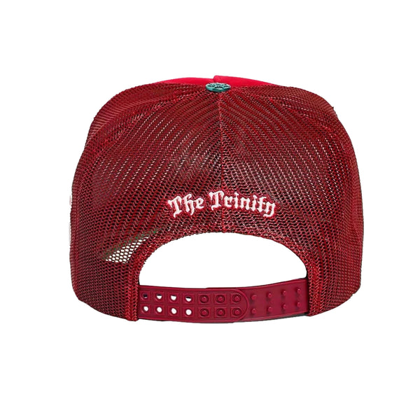Godspeed Unisex X The LOX Legacy Trucker Hat Cardinal/White