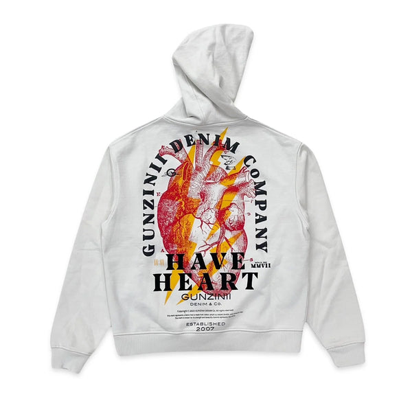Gunzinii Mens Have Heart Hoodie GZ327 PALE GREY | Premium Lounge NY