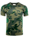 Inimigo Mens Patterned Crew Neck T-Shirt ITS4113-409 Camoflauge