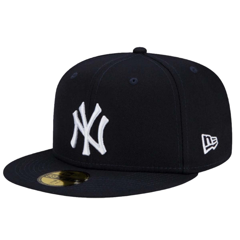 New Era Mens MLB New York Yankees Side Patch World Series 2000 59Fifty Fitted Hat 60188243 Navy, Grey Undervisor