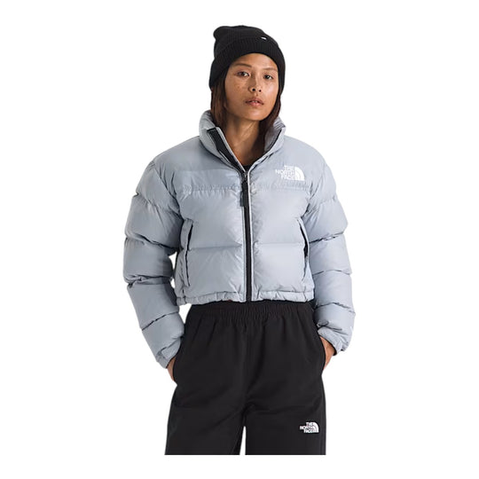 The North Face Womens Nuptse Short Jacket NF0A5GGE-BOB Blue Flax