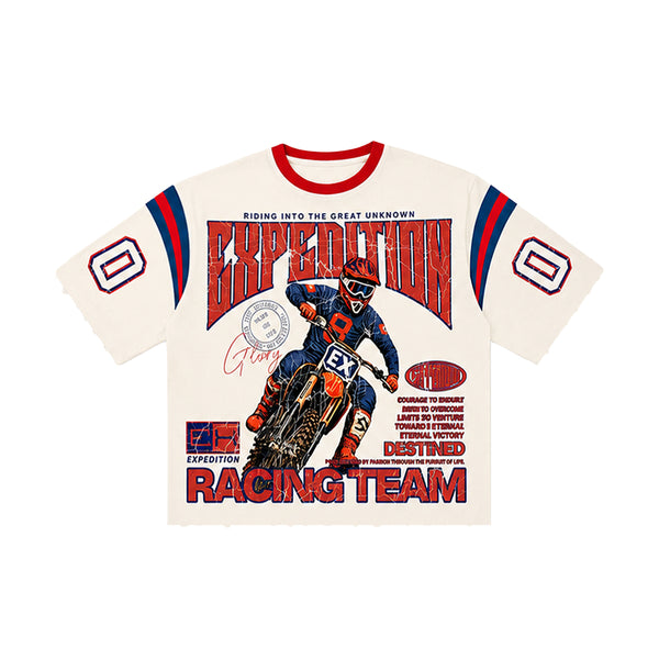 Expedition Mens Ride Or Die Oversized Crew Neck T-Shirt EXCTS26213