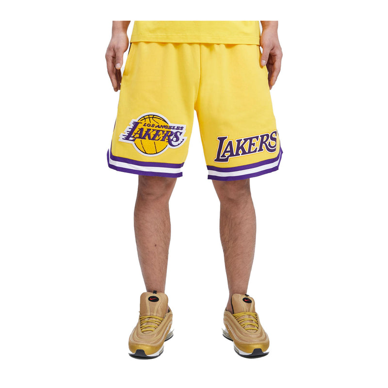 Pro Standard Mens NBA Los Angeles Lakers Game Shorts BLL351639-YEL Yellow