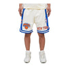 Pro Standard Mens NBA New York Knicks Retro Classic Dk 2.0 Shorts BNK356145-ERB Eggshell/ Royal Blue