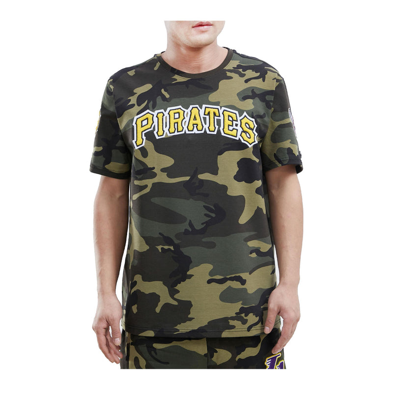 Pro Standard Mens MLB Pittsburgh Pirates Logo Pro Team Crew Neck T-Shirt LPP132609-CAM Camouflage