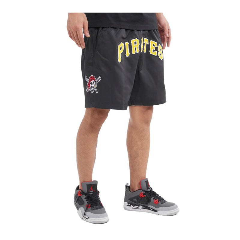 Pro Standard Mens MLB Pittsburgh Pirates Classic Woven Shorts PROS-LPP336803-BLK Black