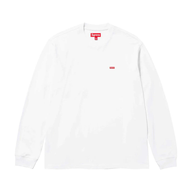 Supreme Mens Small Box Long Sleeve Shirt SS24KN17 White