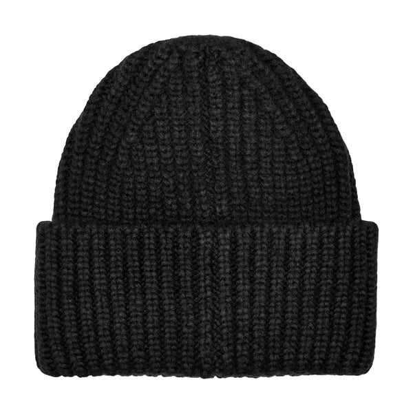UGG Womens Chunky Rib Logo Beanie 20061-BLK Black | Premium Lounge NY