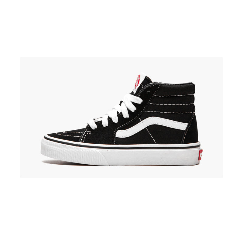 Vans Kids Sk8-Hi Black/True White Skate Shoe 12 Kids US