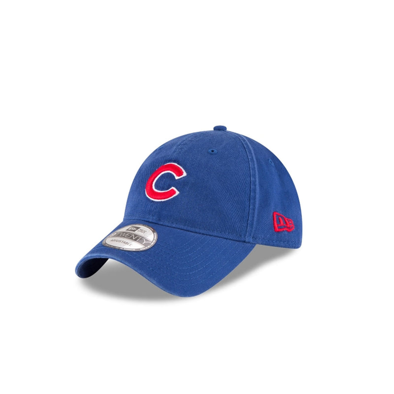 New Era Mens Chicago Cubs Core 9Twenty Adjustable Hat Blue