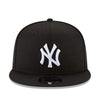 New Era Unisex New York Yankees Basic 9Fifty Snapback Hat 11591025 Black/White, Grey Undervisor