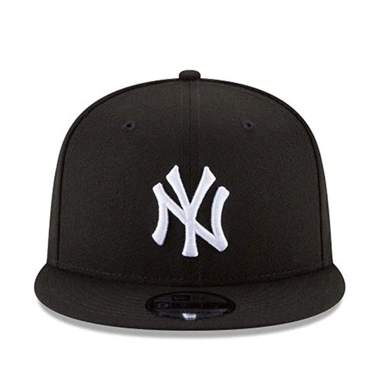 New Era Unisex New York Yankees Basic 9Fifty Snapback Hat 11591025 Black/White, Grey Undervisor