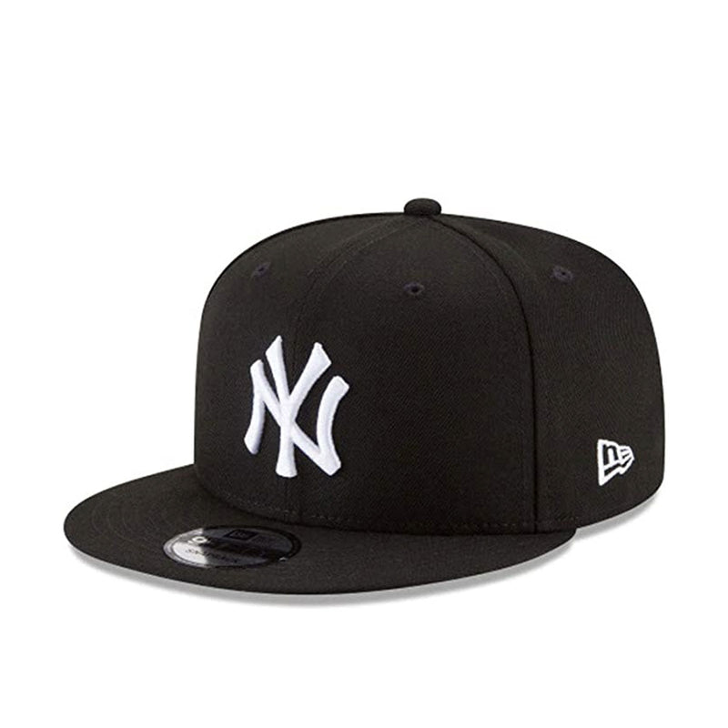 New Era Unisex New York Yankees Basic 9Fifty Snapback Hat 11591025 Black/White, Grey Undervisor