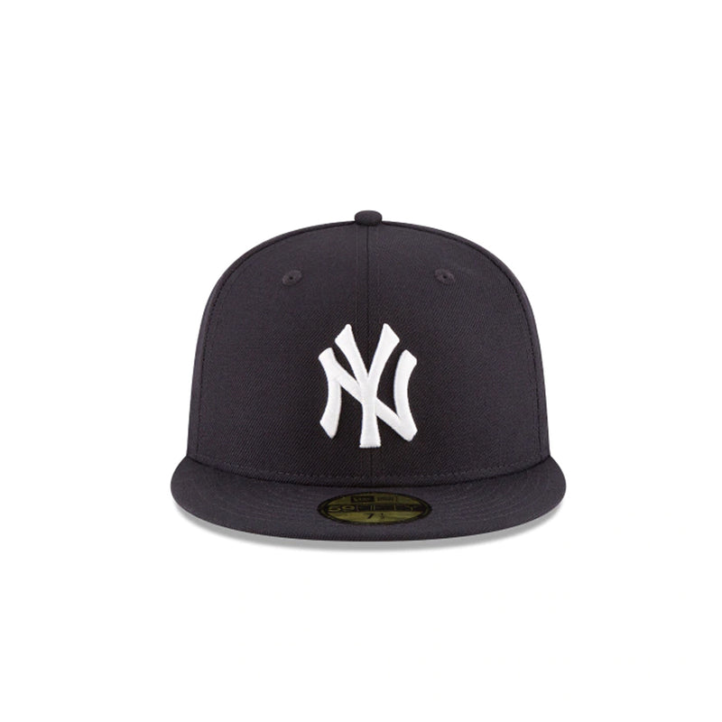 New Era Flat Brim 59FIFTY Farm Team New York Yankees MLB Grey and Navy Blue  Fitted Cap