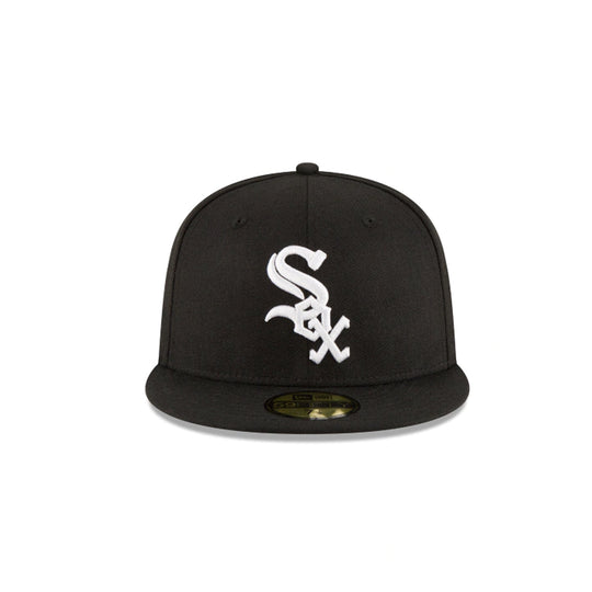 New Era Mens MLB Chicago White Sox 2005 World Series 59Fifty Fitted Hat 11783656 Black, Grey Undervisor