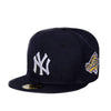 New Era Mens MLB New York Yankees World Series 1996 59Fifty Fitted Hat 20002-YANKEES Navy, Grey Undervisor