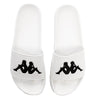Kappa Unisex Authentic ADAM 2 Slides Slipper 303GAD0-902 White-Black 4