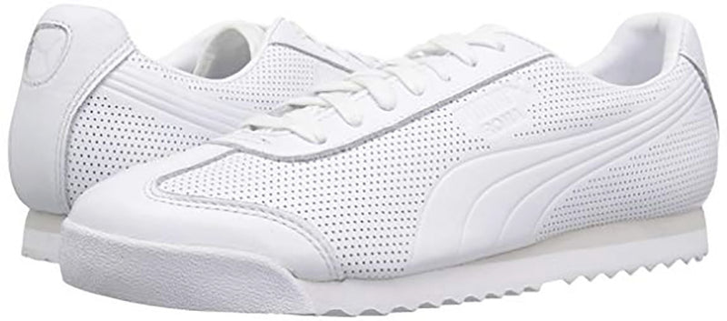 Puma Mens Roma DLX Perf Casual Sneakers 365440-01 White/White