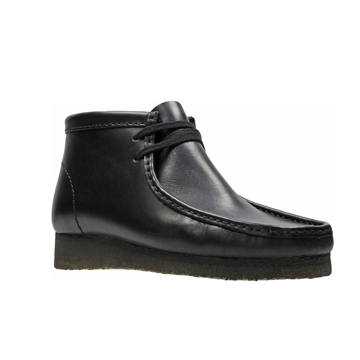 Clarks Originals Mens Wallabee Boot Black Leather 55512 Clarks Originals Mens Wallabee Boot Black Leather 55512