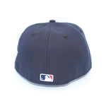 New Era Mens MLB New York Yankees World Series 1999 59Fifty Fitted Hat 70101244 Navy, Grey Undervisor