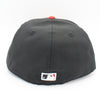 New Era Mens MLB Cincinnati Reds World Series 1990 59Fifty Fitted Hat 70173723 Black, Grey Undervisor