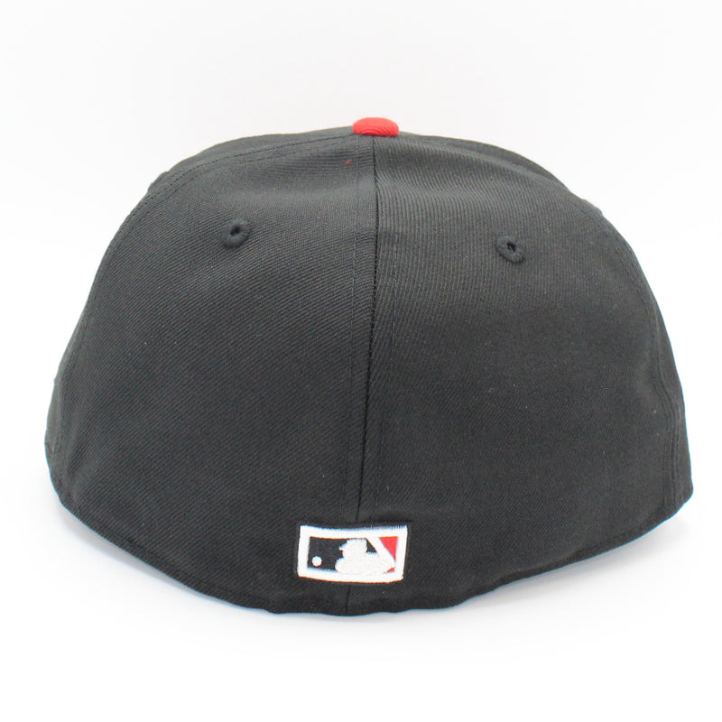 New Era Mens MLB Cincinnati Reds World Series 1990 59Fifty Fitted Hat 70173723 Black, Grey Undervisor