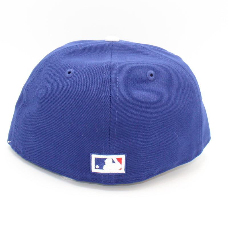New Era Mens MLB Los Angeles Dodgers World Series 1988 59Fifty Fitted Hat 70529502 Royal Blue, Grey Undervisor