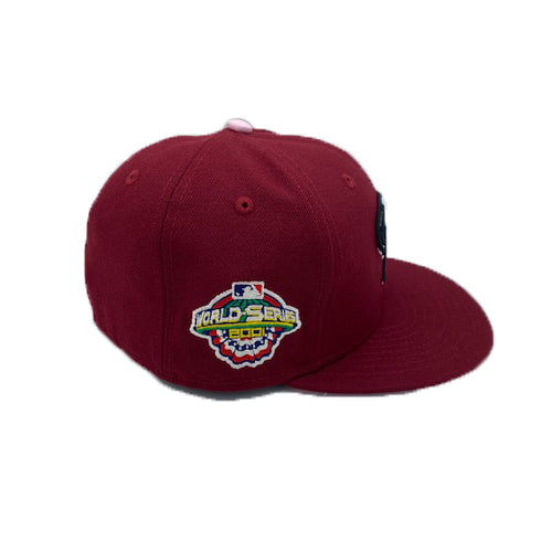 New Era Unisex MLB Houston Astros 2005 World Series 59Fifty Fitted Hat  70761526 Chrome Black/Olive, Red Undervisor