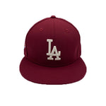 New Era Mens MLB Los Angeles Dodgers World Series 1998 59Fifty Fitted Hat 70554588 Red, Pink Undervisor