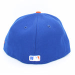 New Era Mens MLB New York Mets OTC 59Fifty Fitted Hat 70574521 Royal, Pink Undervisor