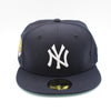 New Era Mens MLB New York Yankees World Series 1996 59Fifty Fitted Hat 70582920 Navy, Teal Undervisor