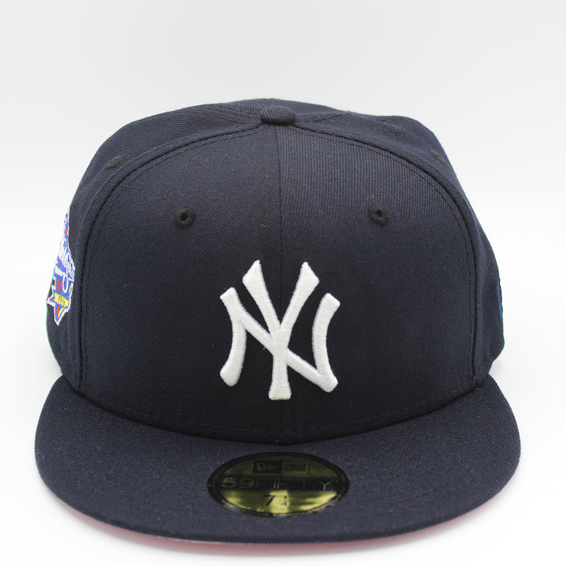 New Era Mens MLB New York Yankees World Series 1998 59Fifty Fitted Hat 70589950 Pink, Pink Undervisor