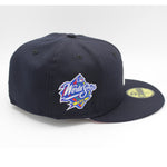 New Era Mens MLB New York Yankees World Series 1998 59Fifty Fitted Hat 70589950 Pink, Pink Undervisor