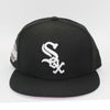 New Era Mens MLB Chicago White Sox World Series 2005 59Fifty Fitted Hat 70590220 Black, Pink Undervisor
