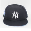 New Era Mens MLB New York Yankees World Series 1998 59Fifty Fitted Hat 70592514 Navy, Sky blue Undervisor