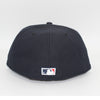 New Era Mens MLB New York Yankees World Series 1998 59Fifty Fitted Hat 70592514 Navy, Sky blue Undervisor