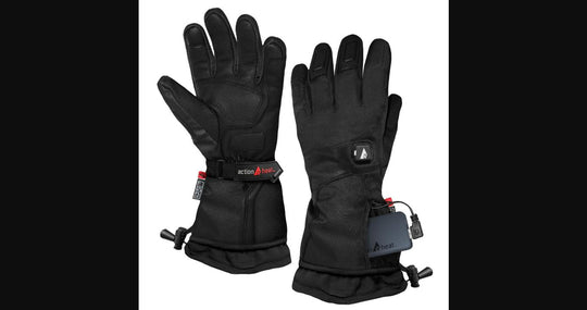 ActionHeat Womens 5V Premium Heated Gloves Black/Red