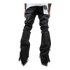 Armor Jeans Mens Distressed Stacked Jeans AJ109SK-1 Black