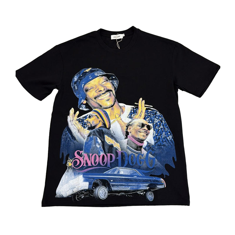 APPRV Mens AMGM Snoop Dog Crew Neck T-Shirt AMGM0015 Black