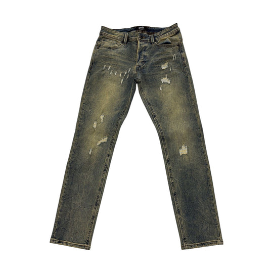 APPRV Mens Denim Jeans AP-027DM Dirty Wash