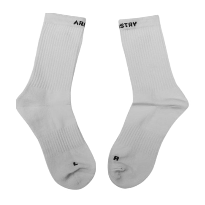 Archive Ministry Unisex Logo Socks 101-0076 White