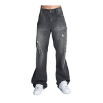 Armor Jeans Mens Non Stretch Baggy Jeans AJ09B-2 Black