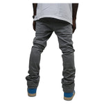 Armor Jeans Mens Stacked Sweatpants M5690-AJSKP Grey