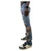 Armor Jeans Mens Digital Print Stacked Jeans RM205SK-2 LT Blue