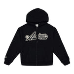Avirex Mens Script Hoodie AVF242K41-001 Black