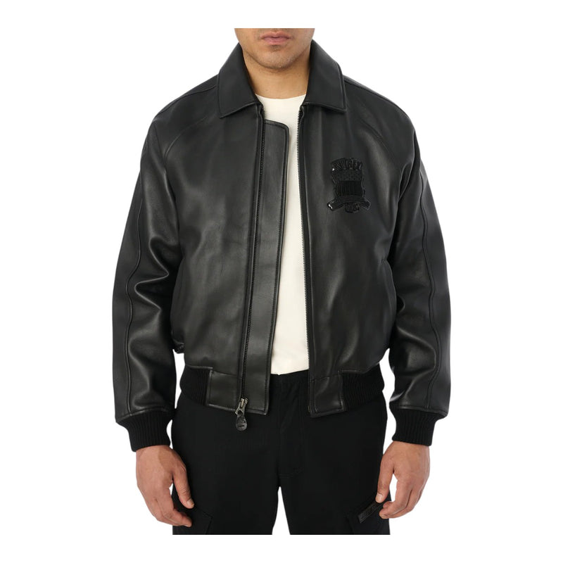 Avirex Mens Black Icon Jacket AVF24IO30-001 Black