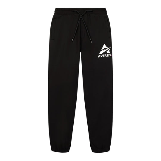 Avirex Mens Stacked Logo Joggers AVF251B50-001 Black